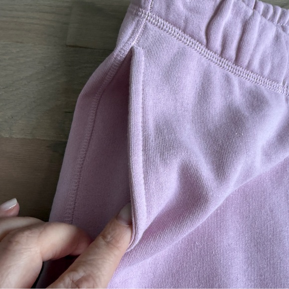 GANNI Software Isoli Pink Logo Jogger Sweatpants Organic Cotton Fleece Lined L - Picture 6 of 9